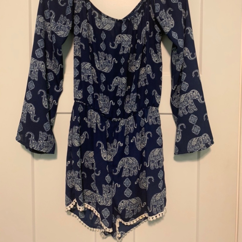 Jesse and J Elephant Romper
